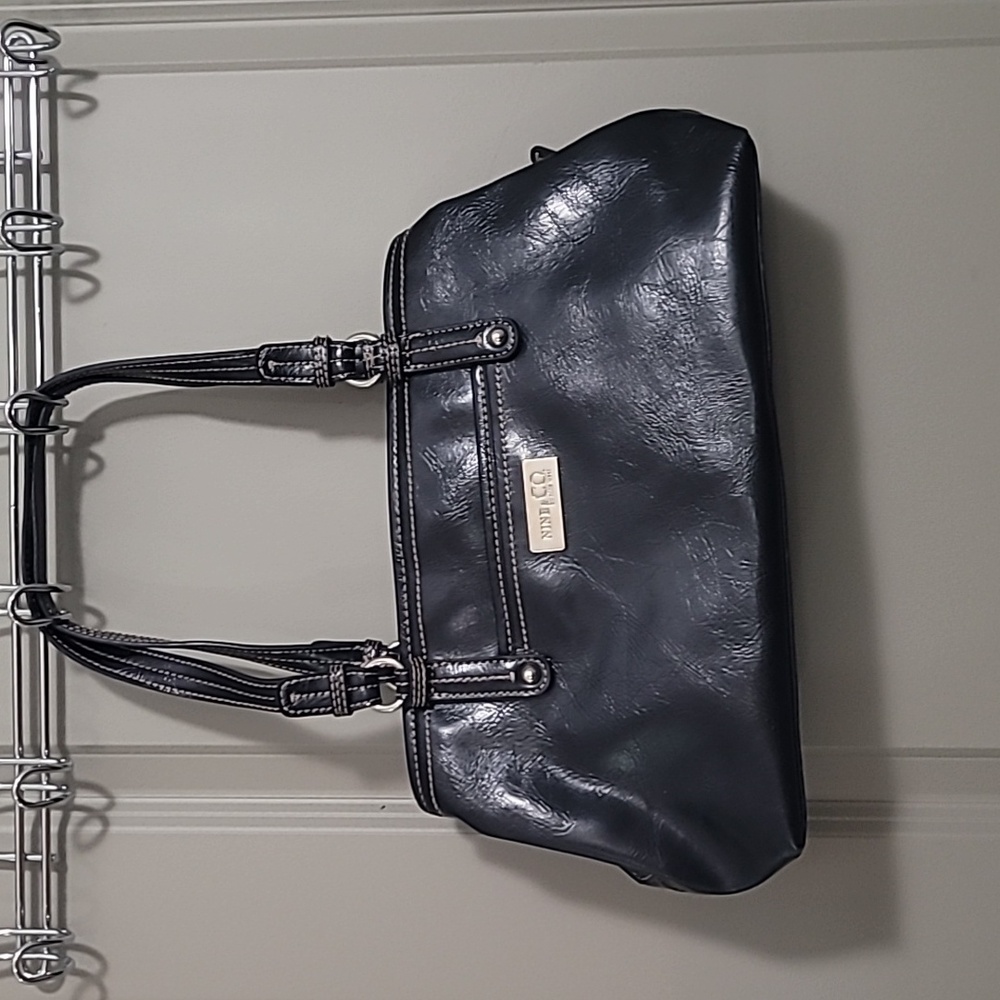 Nine & Company Black vegan leather shoulder bag